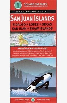 A travel and recreation map and guide featuring Outdoor recreation,  cultural features, points of interest along the San Juan Islands (Fidalgo,  Lopez, Orcas, San Juan, Shaw Islands.